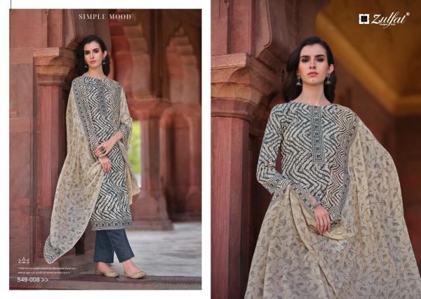 Zulfat Nazrana 549 Exclusive Designer Printed Dress Material Collection